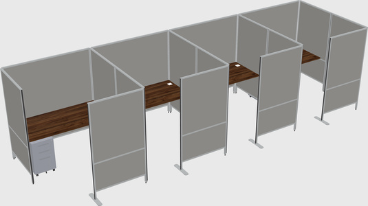 Flexible panel system with privacy