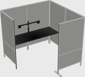 Flexible panel system with privacy