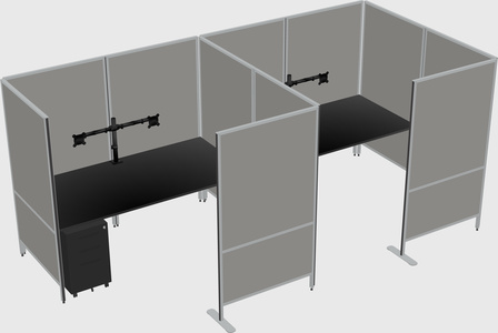 Flexible panel system with privacy