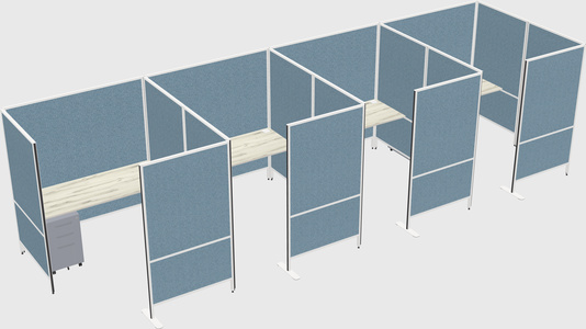 Flexible panel system with privacy