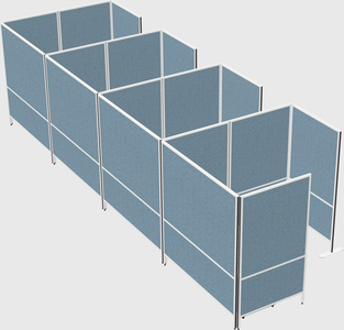 Flexible panel system with privacy