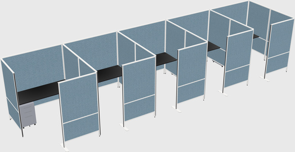 Flexible panel system with privacy