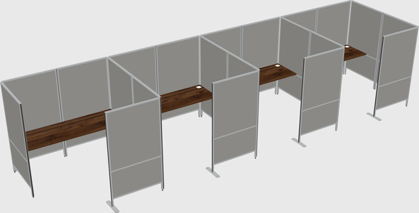 Flexible panel system with privacy