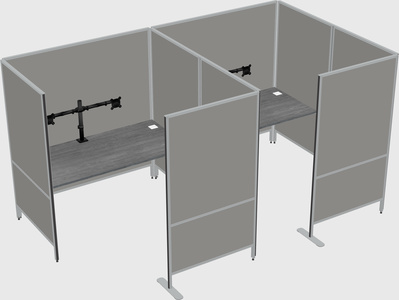 Flexible panel system with privacy