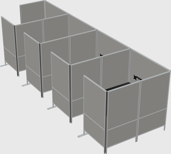 Flexible panel system with privacy