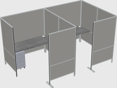 Flexible panel system with privacy