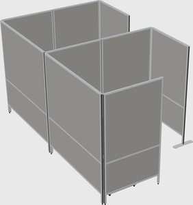 Flexible panel system with privacy