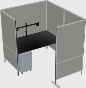 Flexible panel system with privacy