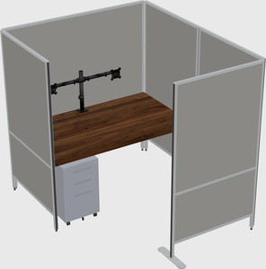 Flexible panel system with privacy