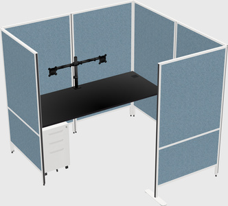 Flexible panel system with privacy