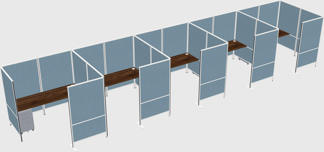 Flexible panel system with privacy