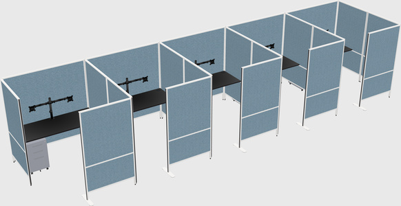 Flexible panel system with privacy