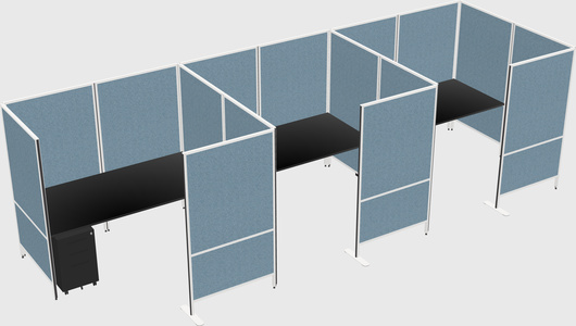 Flexible panel system with privacy