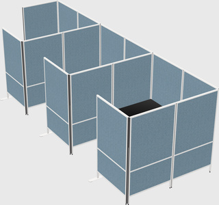 Flexible panel system with privacy