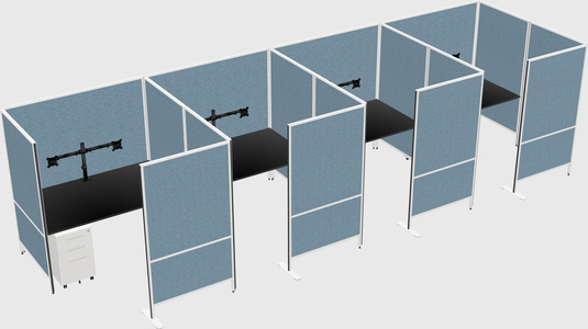 Flexible panel system with privacy