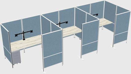 Système de panneaux flexibles avec confidentialité