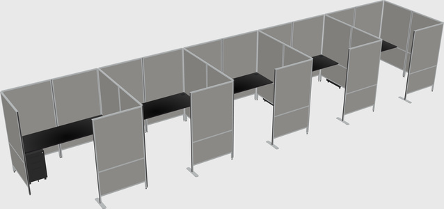 Flexible panel system with privacy