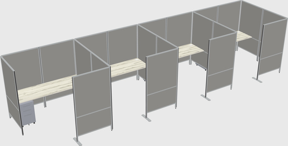 Flexible panel system with privacy