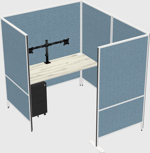 Flexible panel system with privacy