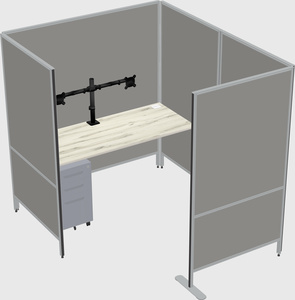 Flexible panel system with privacy