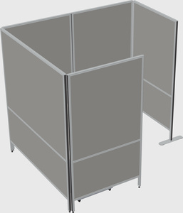 Flexible panel system with privacy