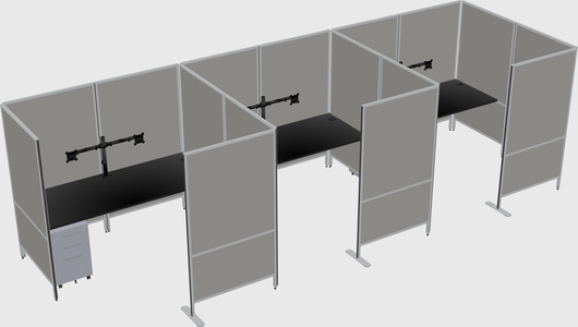 Flexible panel system with privacy