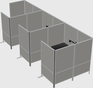 Flexible panel system with privacy