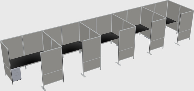 Flexible panel system with privacy