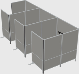 Flexible panel system with privacy