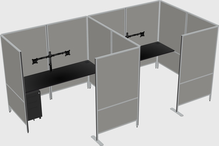 Flexible panel system with privacy