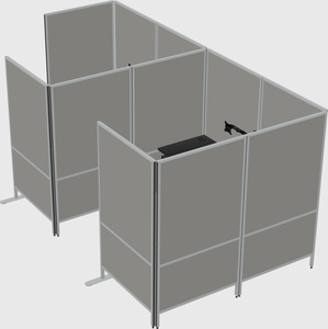 Flexible panel system with privacy