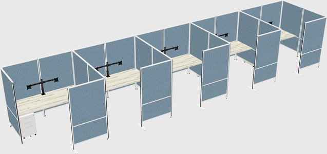 Flexible panel system with privacy