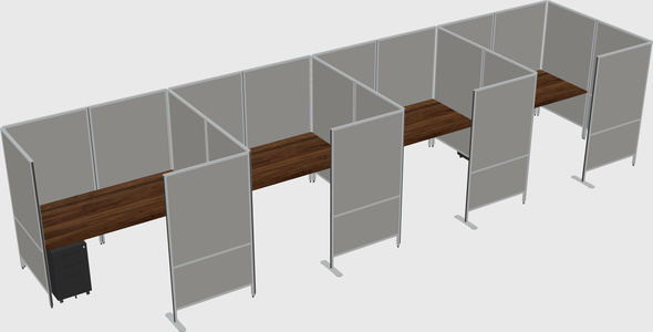 Flexible panel system with privacy