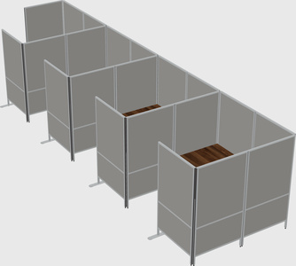 Flexible panel system with privacy