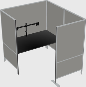 Flexible panel system with privacy