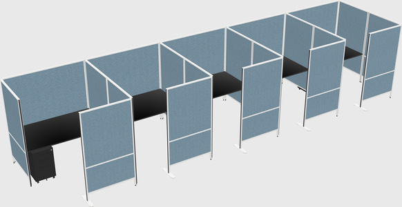 Flexible panel system with privacy