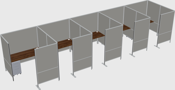 Flexible panel system with privacy