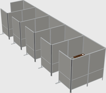 Flexible panel system with privacy