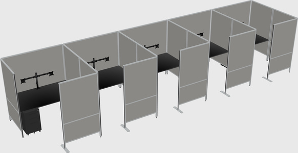 Système de panneaux flexibles avec confidentialité