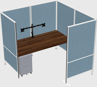 Flexible panel system with privacy