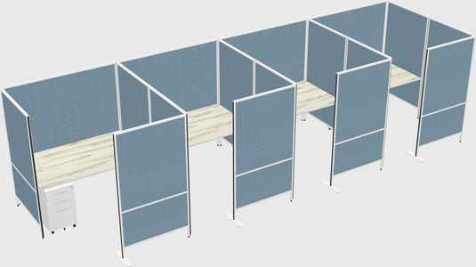 Flexible panel system with privacy