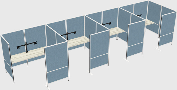 Flexible panel system with privacy
