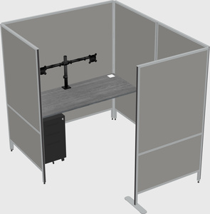 Flexible panel system with privacy