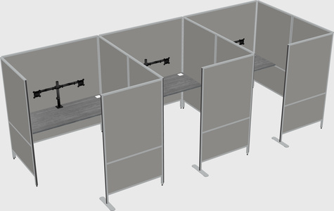 Flexible panel system with privacy