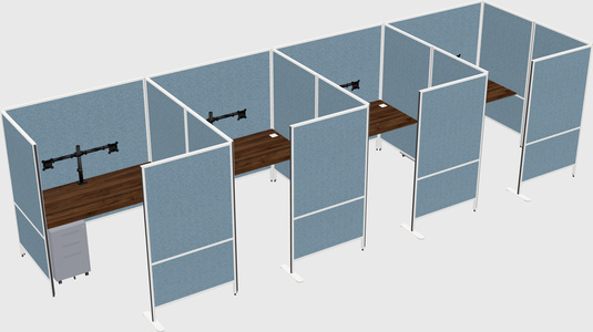 Flexible panel system with privacy