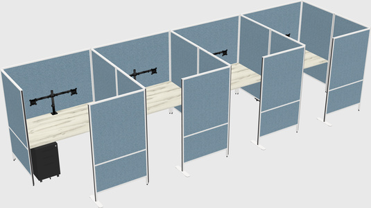 Flexible panel system with privacy