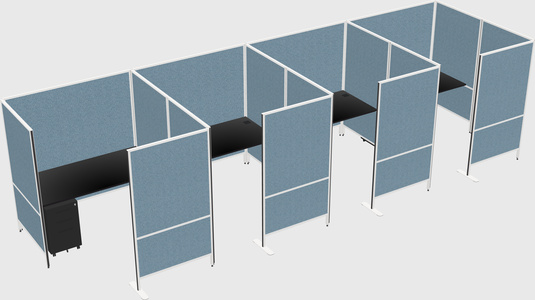 Flexible panel system with privacy