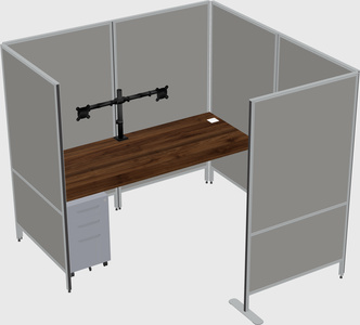 Flexible panel system with privacy