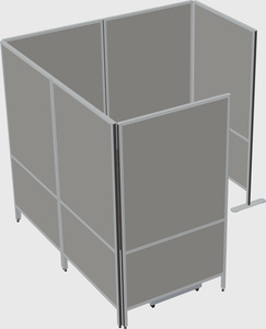 Flexible panel system with privacy