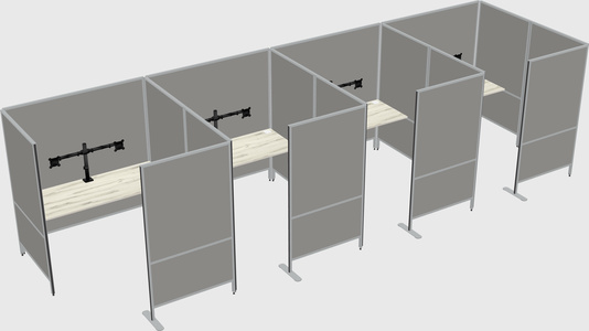 Flexible panel system with privacy